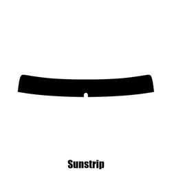 Window-Tint Sun Strip til Mazda Premacy MPV - 2000 til 2004 pre-cut sunstrip 5% limo sort