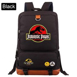 Muotiseikkailu Dinosaurus Jurassic Park Maailma Poika Tyttö Kirja koululaukku Naiset Bagpack Teini-ikäiset Koululaukut Opiskelija reppu D33-17 44CM...