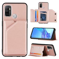 Gangxun Sag for Oppo A53 Vintage Cuir Cover Læderetui kofanger - Rose