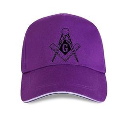 Bricks Masons Kompas &kvadrat g frimurerisk baseball cap - (8 farver) P-lilla