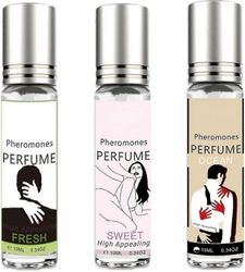 Hajuvesi naisille ja miehille Pitkäkestoinen Pheromone Eau de Toilette Tuore makea valtameren hajuvesi 10ml vaaleanpunainen