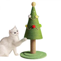 Katt Scratching Post Hög Ceder Jul Kattträd För Vuxna Stora Katter Scratcher Söt Toy Kitten Kitty Sisal Scratch