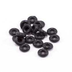 BodyJewelryOnine O-ring pakke af 20 sorte gummi perfekt til tunneler stik konus holder 10g (2.4 mm)