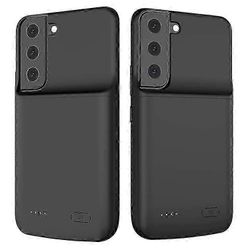 unbrand zhx-208 4700mah ladattava akun kansi puhelimen latauskotelo pehmeällä TPU-reunalla yhteensopiva Samsung Galaxy S22 5g:n kanssa