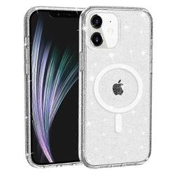 Yhteensopiva iPhone 12 Mini -kotelon kanssa Yhteensopiva Magsafe Sparkly Glitter Shiny Coverin kanssa