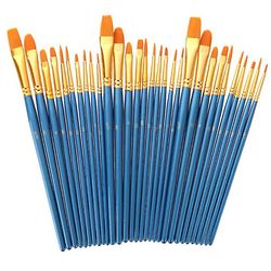 50stk/sæt Eye Shadow Foundation Eyebrow Lip Brush Makeup Brushes Tool