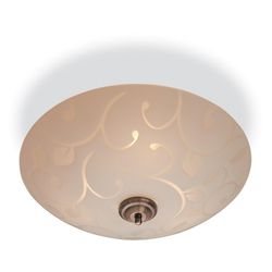 Firstlight Lighting Sadie 3 Lys Semi Flush Loft Light Opal Glas, dekorative mønster, E14
