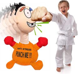 Heytea Stress Relief Leker Motorisert Anti-stress Punch Me plysj Doll, Desktop Boxing Bag Anger Management Leker Morsom gave til barn Voksne (grønn)
