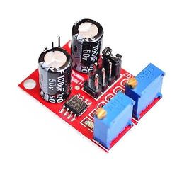 Ne555 pulsfrekvenscyklus justerbar modul firkantet bølge 5v-12v signalgenerator Ne555-rød
