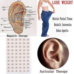 300kpl magneettinen korvalaastari korvan aurikuloterapia akupunktio siemen S