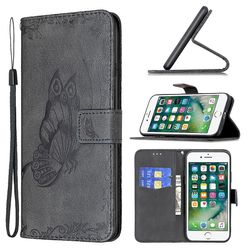 Foxdock Etui til iphone 8 Plus Black Butterfly mobile taske