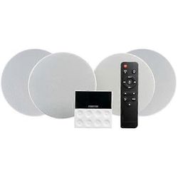 FONESTAR KS-WALL 4 Kaiuttimet - Bluetooth USB FM AUX - Musta - Vahvistin - 25 Wattia - 4 Kaiutinta