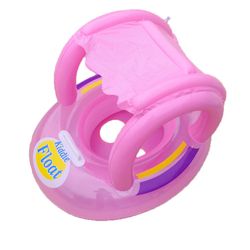 Yunshu Markise babysæde ring, Oppustelig svømmering, Solbeskyttelsessæde Pink