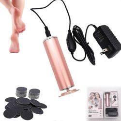 Sähköinen kovettumanpoistoaine jaloille - ammattimainen pedikyyrityökalu jalkaviilalla, kuolleen ihon poistoaine, 50 % alennus Golden AU