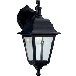 Firstlight Lighting Oslo 1 Lys Udendørs Væg Lanterne - Uplight / Downlight sort harpiks IP44, E27