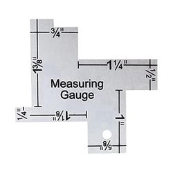 Mini Syning Gauge Metal Quiltning Lineal Skabelon Syning Vævning Værktøjer til DIY Patchwork Quiltning Cra Sølv