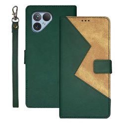 Fairphone 5 -kotelo, jossa kortinpidike PU-nahkainen puhelimen kansi Vihreä