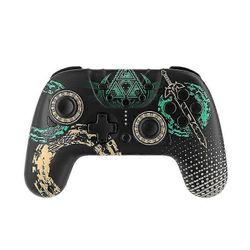 Vaihda peliohjainta Kingdom Tears Switch Pro langaton Bluetooth-ohjain Yhden napsautuksen jatkuvat hiukset tärinällä Selda