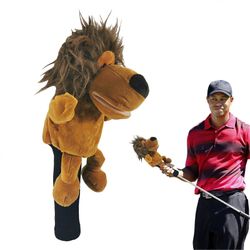 Golfin luovat kannet | Pehmoeläin Päähine Kuljettajille | Secure Fit -golfmailan suojus Brauner Löwe Designia