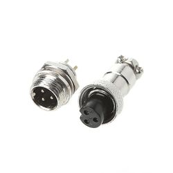 Aviation Plug Hane & Hona Trådpanel Metallkontakt 12mm 2/3/4/5/6 Stift Gx12 3PIN