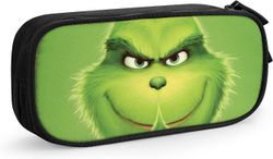 Kerota Younini Grinch-kynäkotelo lyijykynälaukku pussilaatikko kannettava penaali paperitavarat lyijykynäpussi koululle teini / tyttö / poika SAOE0...
