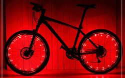 LED Cykelhjulslygter - Genopladelige (røde)
