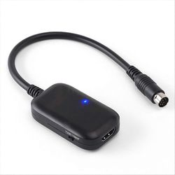 Sega Saturnille HDMI-yhteensopivaan muunninkaapeliin HDTV-näytön näyttösovitin Sega Saturn -peliin Musta