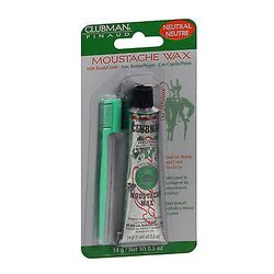 Clubman-viiksivaha harjalla/kampa neutraalilla, 0,5 unssia (1 kpl pakkaus)