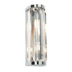 Endon Collection Lighting Badeværelse 2 Light Wall Light Chrome med Crystal IP44, G9