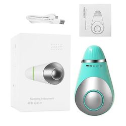Ebox USB-opladning mikrostrømsinstrument til søvnhjælp - trykaflastning, hypnosemassager og afslapningsapparat Blå