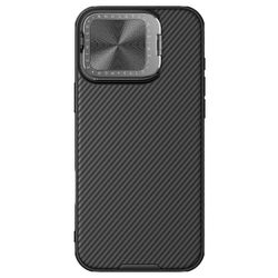 NILLKIN Camshield Prop -sarja iPhone 16 Pro Max -kotelon diakameran suojaus PC + TPU Phone Cove Monivärinen Black