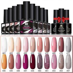 Geelilakkasetti, 20 kpl neonvärisiä geelilakkoja, alusgeeli, päällyslakka ja mattapäällyslakka 16