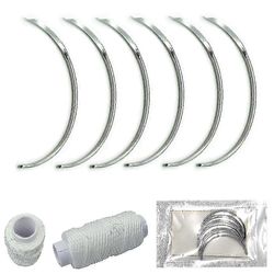 10 ompeleen neulaa eläinlääketieteelliseen leikkaukseen, kirurgiset ompeleet, kaarevat neulat Siat Lampaat Siipikarjan petoja