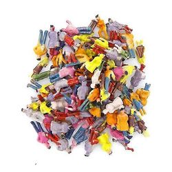 100 kpl minihahmo Miniatyyri Ihmishahmot Mini Ihmiset Hahmot Muoviset ihmishahmot Moniväriset ihmiset Hahmot Muotti Banmo