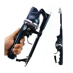 Kannettava ja kokoontaitettava karppivapa, 134 cm, teleskooppivapasarja kelalla ja siimalla