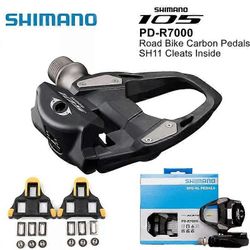 SHIMANO 105 PD R7000/PD-R8000 maantiepyörän polkimet Hiilikuituiset itselukittuvat polkimet SH11-kiinnikkeillä SPD-SL R540 pyörän osapolkimet PD-R7000