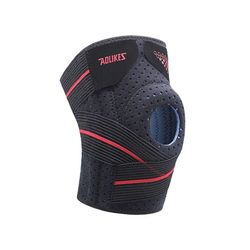 Kompression knæ støtte ærme beskytter elastisk knæpude bøjle fjedre gym sport basketball volleyball kører 01