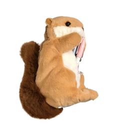 Pehmo-oravan muotoinen kynälaukku sarjakuvakynäkotelo Pehmoeläinkynäpussit kynäkotelo matkameikkilaukku lapselle aikuiselle Monivärinen