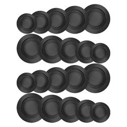 15 kpl korvaava säästölaatikon tulppa säästöpossun tulppa rahaa säästävä tulppa eri kolikkopankeille kuminen rahalipaspistoke Musta 5.00X5.00X0.60CM