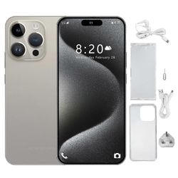 I15PROMAX Titanium lukitsematon älypuhelin, Android 14, Dual Sim, 12 Gt RAM-muistia, 256 Gt ROM