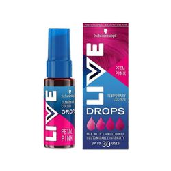 Schwarzkopf LIVE Pastel Pink Colour Drops - Vegaaninen puolipysyvä hiussävy pehmeään ruusukultaiseen lookiin
