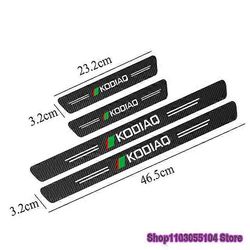 Moottoriajoneuvojen osat 4kpl hiilikuituinen auton oven kynnystarra Skoda Kamiq Octavia Kodiaq Rapid Superb Fabia Karoq Scala MK1 MK2 MK3 RS
