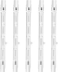 Augro 100W 118mm R7s himmennettävä halogeenikynälamppu lämmin valkoinen 2800K R7s lineaarinen 1500lm kohdevalo AC220-240V (5kpl)