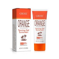 Oranssi rusketusgeeli, SPF 30 - Kosteuttava rusketuksen kiihdytin tummempaan 1pcs