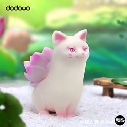 Bicaco Ekte Dododo Vegetabilsk Wizard Blind Box Vegetabilsk Dog Hvit Lotus Fox Hvitløk Cat Mushroom Mink Håndlaget Home Decore Kawaii Toy 6 blinde ...