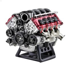V8-moottori Polttomoottorimallin kokoonpanosarja RC täysi simulointimoottori Sopiva yhteensopiva Ax90104 Sc-B13 Valokuvan väri