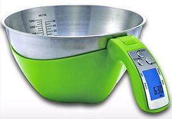 Ruili Digital målekop og skålvægt 1,5 kg grøn