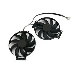 1Yhdistä FDC10H12S9-C RTX 2060 SUPER 2070 GTX1660 Ti -tuuletin ASUS GTX 1660 1660Ti DUAL EVO OC:lle Musta