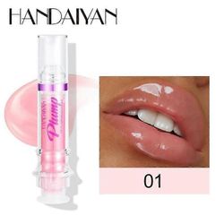 HANDAIYAN PLUMP &; POUT Lip Plumping Booster Gloss High Shine For Plumer Look Lips Look Extreme Shine Crystal Volume Lip Oil Hot 01