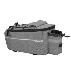 Fantasia Mountainbike Back Pack Electric Folding Rack Rideudstyr Tilbehør Bagsædet Bag grå